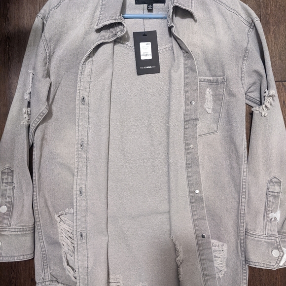 COPY - Fashion Nova - Denim Days Shacket - Picture 4 of 4